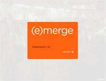 Tablet Screenshot of emergeartfair.com
